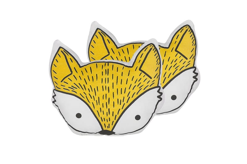 Prydnadskuddar Vadodara set om 2 Gul/Vit/Svart - Gul/Vit/Svart - Textil & mattor - Barntextilier - Barnsängkläder - Barnkuddar