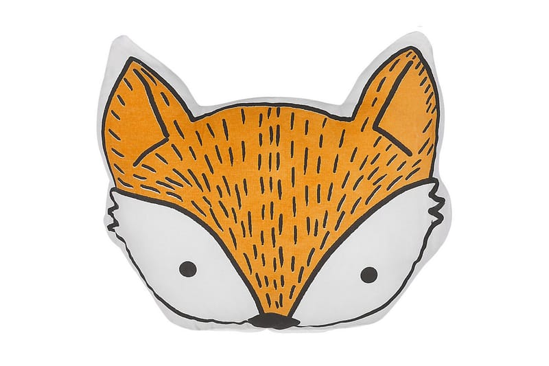 Prydnadskuddar Vadodara set om 2 Orange/Vit/Svart - Orange/Vit/Svart - Utemöbler - Dynor - Sittdynor & ryggdynor utemöbler