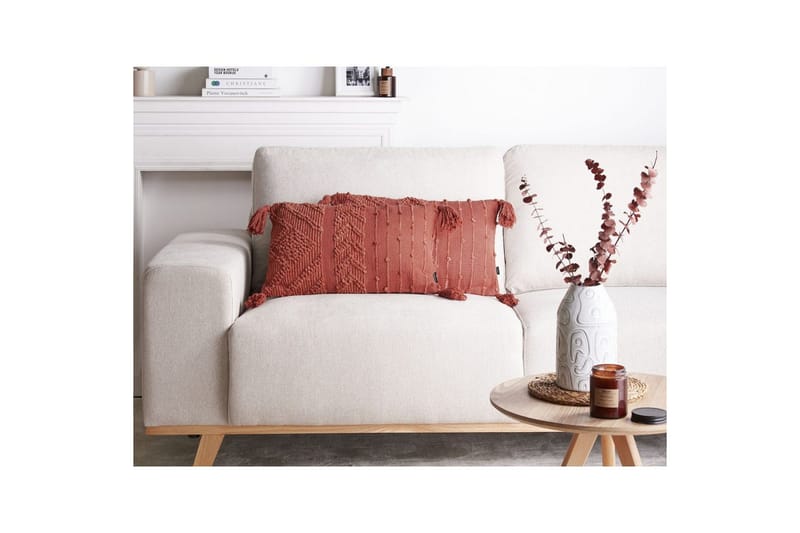 Prydnadskuddar Valvaria set om 2 Röd - Röd - Textil & mattor - Filtar, kuddar & plädar - Prydnadskudde & kuddfodral