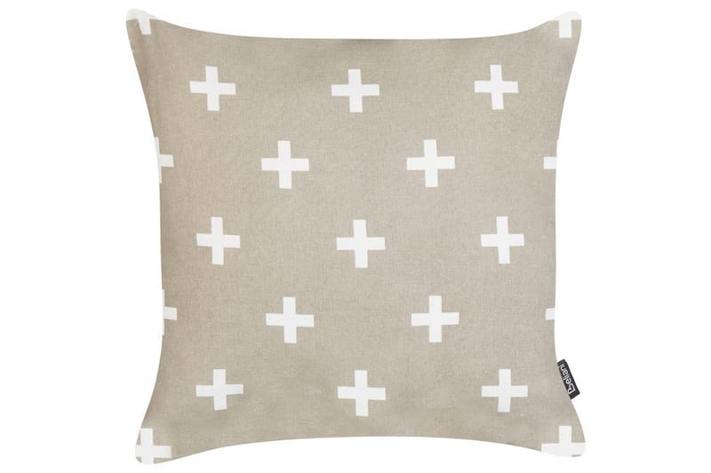 Prydnadskuddar Velleia set om 2 Beige/vit - Beige/vit - Textil & mattor - Filtar, kuddar & plädar - Prydnadskudde & kuddfodral