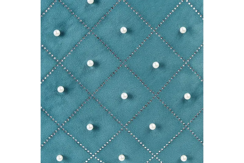 Prydnadskuddar Yarrow set om 2 Blå/Silver - Blå/Silver - Textil & mattor - Filtar, kuddar & plädar - Utekudde