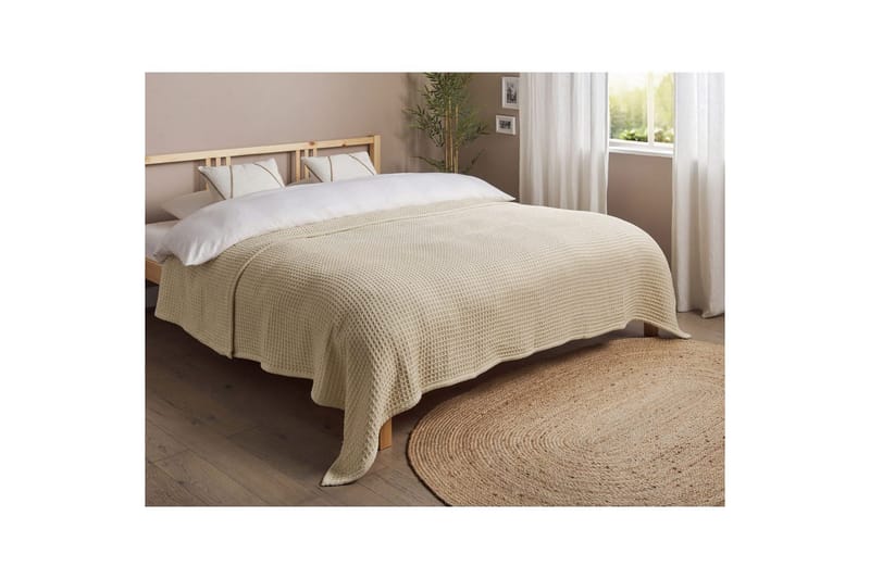 Sängöverkast Chagyl Beige, 220x240 cm - Beige, 220x240 cm - Textil & mattor - Sängkläder - Överkast - Överkast enkelsäng