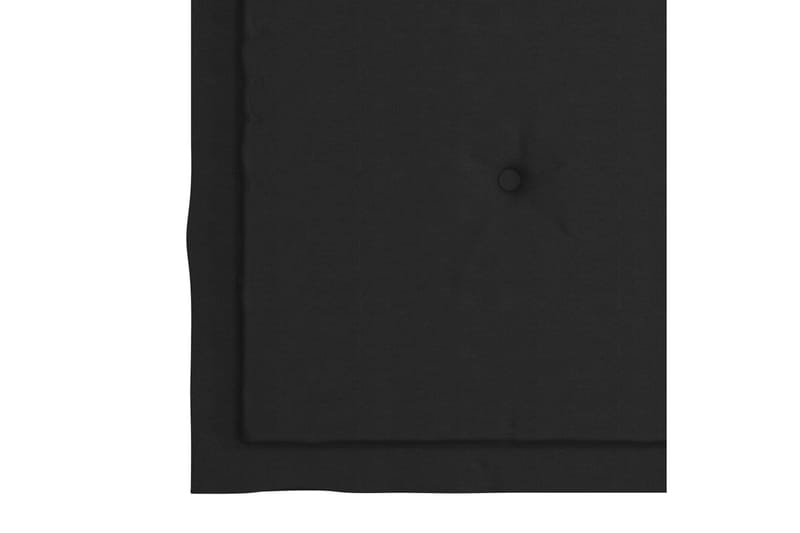 Sittdynor för trädgården 6 st svart 40x40x4 cm tyg - Svart - Utemöbler - Dynor - Sittdynor & ryggdynor utemöbler