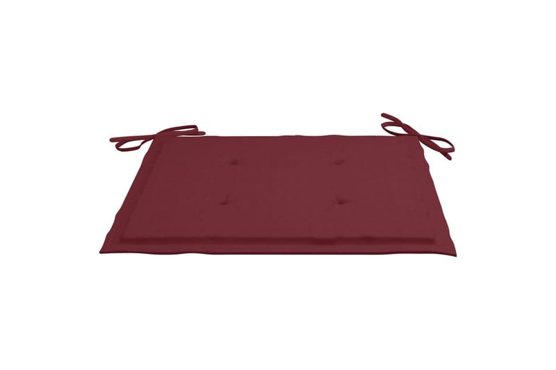 Sittdynor för tr�ädgården 6 st vinröd 40x40x4 cm tyg - Röd - Utemöbler - Dynor - Soffdynor & bänkdynor utemöbler