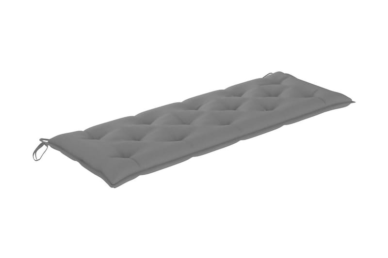Bänkdyna för trädgården grå 150x50x7 cm tyg - Grå - Utemöbler - Dynor - Sittdynor & ryggdynor utemöbler