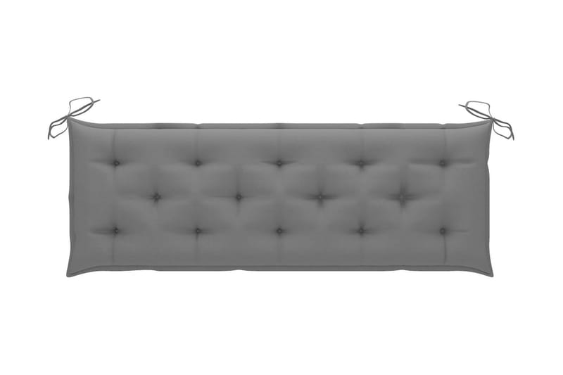 Bänkdyna för trädgården grå 150x50x7 cm tyg - Grå - Utemöbler - Dynor - Sittdynor & ryggdynor utemöbler
