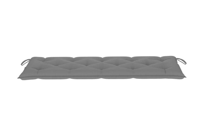 Bänkdyna för trädgården grå 150x50x7 cm tyg - Grå - Utemöbler - Dynor - Sittdynor & ryggdynor utemöbler