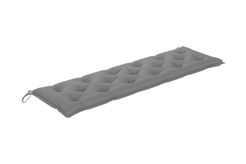 Bänkdyna för trädgården grå 180x50x7 cm tyg - Grå - Utemöbler - Dynor - Sittdynor & ryggdynor utemöbler