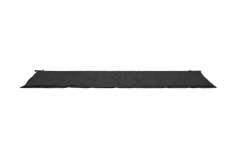 Dyna för trädgårdsbänk svart 200x50x3 cm - Svart - Utemöbler - Dynor - Sittdynor & ryggdynor utemöbler