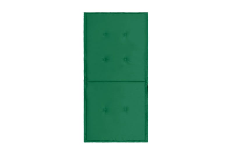 Dynor för trädgårdsstolar 2 st grön 100x50x3 cm - Grön - Utemöbler - Dynor - Sittdynor & ryggdynor utemöbler