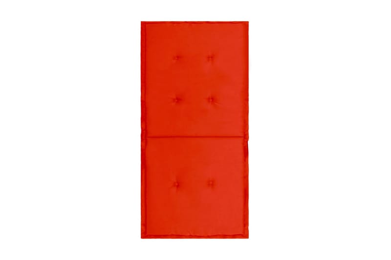 Dynor för trädgårdsstolar 2 st röd 100x50x3 cm - Röd - Utemöbler - Dynor - Sittdynor & ryggdynor utemöbler