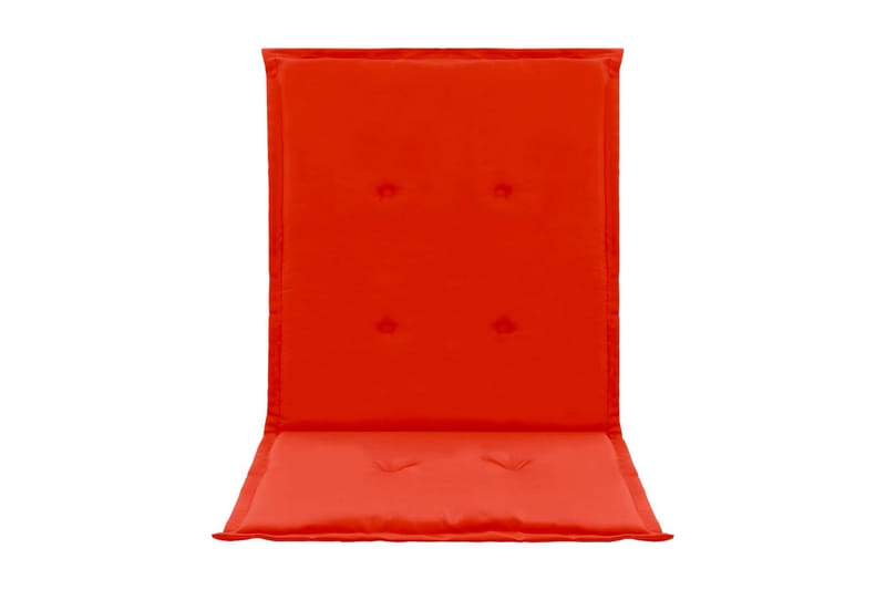 Dynor för trädgårdsstolar 2 st röd 100x50x3 cm - Röd - Utemöbler - Dynor - Sittdynor & ryggdynor utemöbler