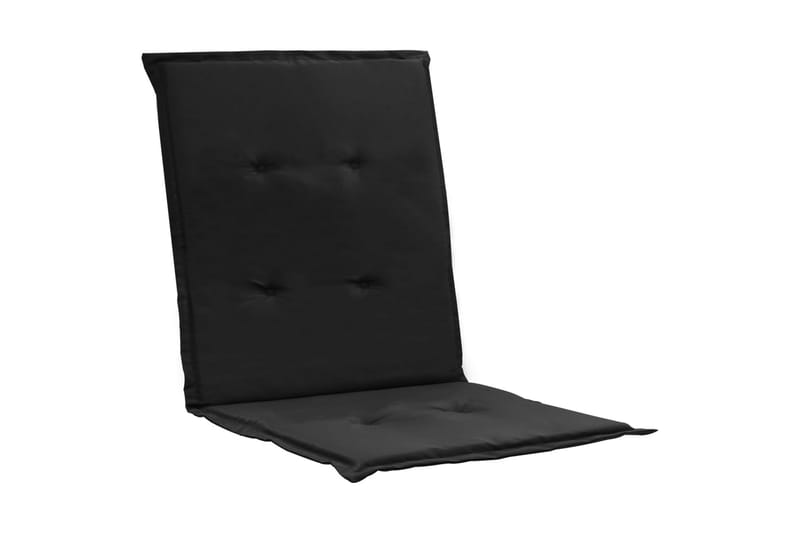Dynor för trädgårdsstolar 2 st svart 100x50x3 cm - Svart - Utemöbler - Dynor - Sittdynor & ryggdynor utemöbler