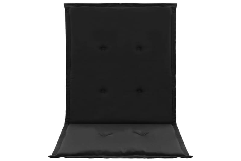 Dynor för trädgårdsstolar 2 st svart 100x50x3 cm - Svart - Utemöbler - Dynor - Sittdynor & ryggdynor utemöbler