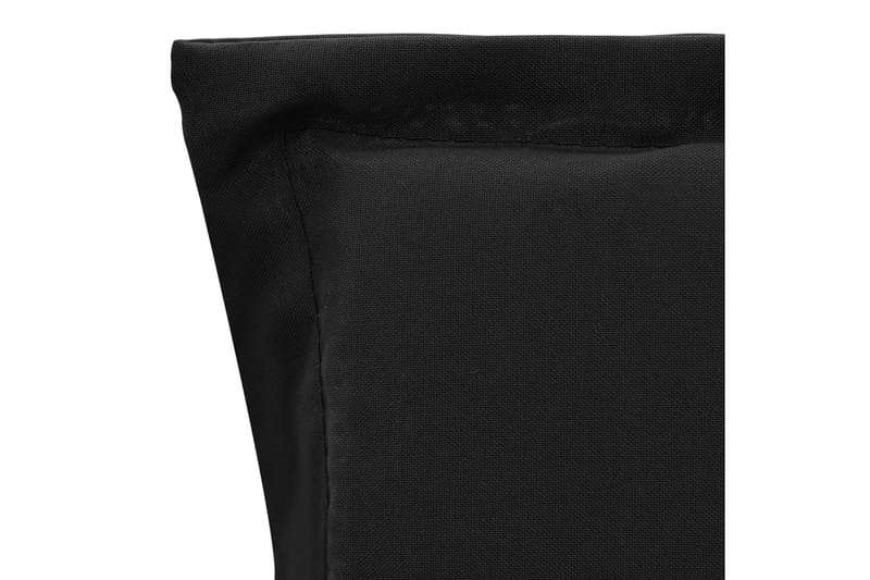 Dynor för trädgårdsstolar 2 st svart 100x50x3 cm - Svart - Utemöbler - Dynor - Sittdynor & ryggdynor utemöbler