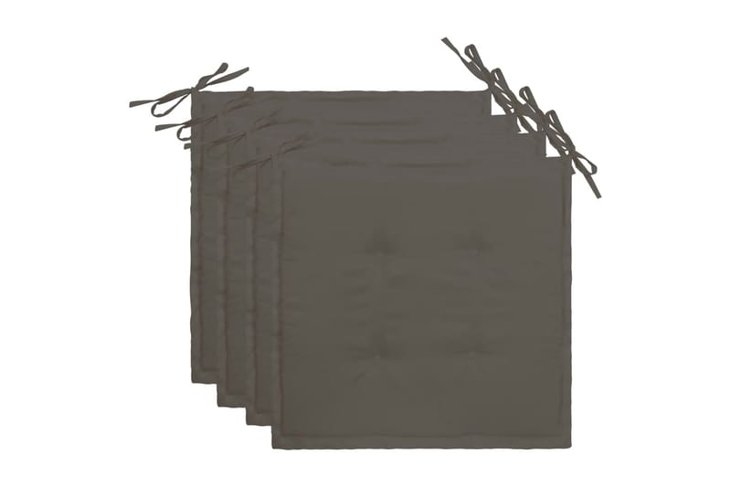 Dynor för trädgårdsstolar 4 st antracit 40x40x3 cm - Grå - Utemöbler - Dynor - Sittdynor & ryggdynor utemöbler