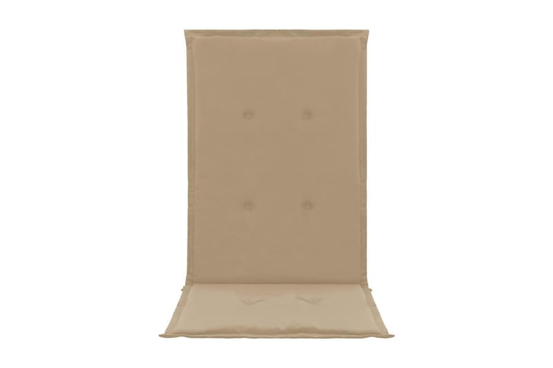Dynor för trädgårdsstolar 4 st beige 120x50x3 cm - Beige - Utemöbler - Dynor - Sittdynor & ryggdynor utemöbler