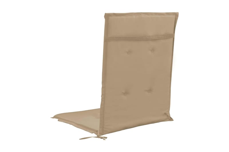 Dynor för trädgårdsstolar 4 st beige 120x50x3 cm - Beige - Utemöbler - Dynor - Sittdynor & ryggdynor utemöbler
