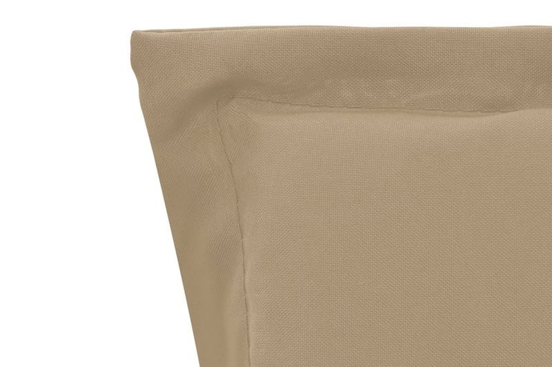 Dynor för trädgårdsstolar 4 st beige 120x50x3 cm - Beige - Sittdynor & ryggdynor utemöbler