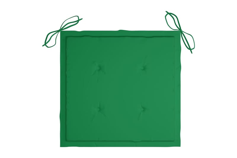 Dynor för trädgårdsstolar 4 st grön 50x50x4 cm tyg - Grön - Utemöbler - Dynor - Sittdynor & ryggdynor utemöbler