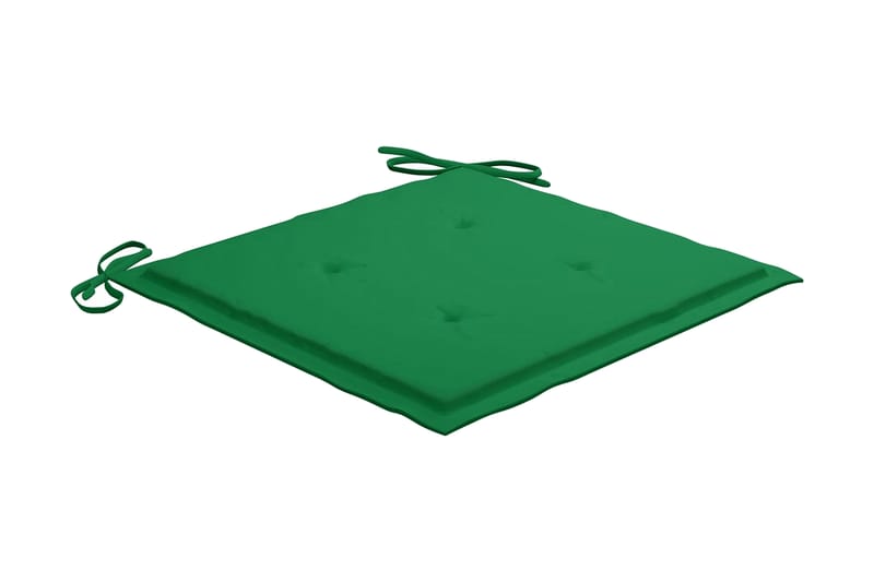 Dynor för trädgårdsstolar 4 st grön 50x50x4 cm tyg - Grön - Utemöbler - Dynor - Sittdynor & ryggdynor utemöbler