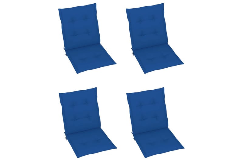 Dynor för trädgårdsstolar 4 st kungsblå 100x50x4 cm - Blå - Utemöbler - Dynor - Sittdynor & ryggdynor utemöbler