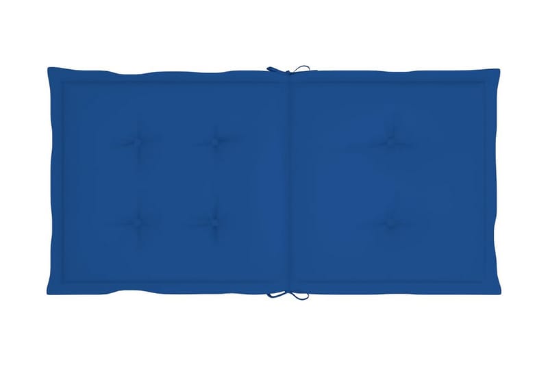 Dynor för trädgårdsstolar 4 st kungsblå 100x50x4 cm - Blå - Utemöbler - Dynor - Sittdynor & ryggdynor utemöbler