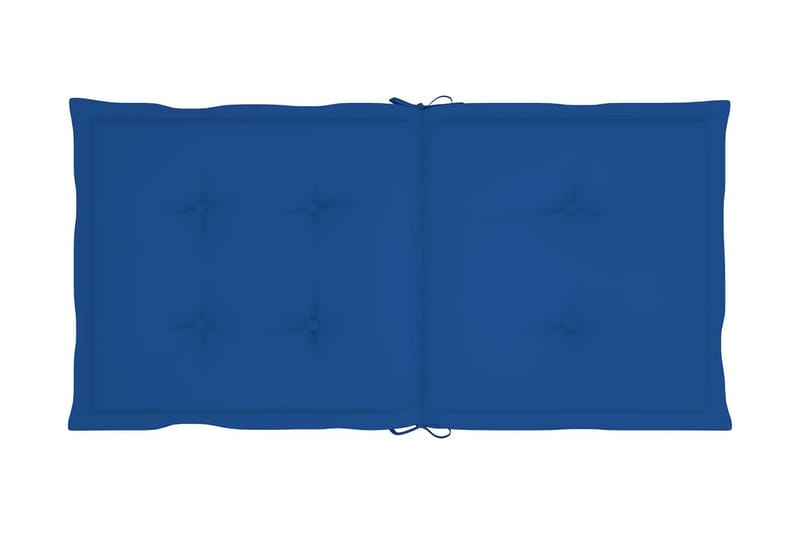 Dynor för trädgårdsstolar 4 st kungsblå 100x50x4 cm - Blå - Sittdynor & ryggdynor utemöbler