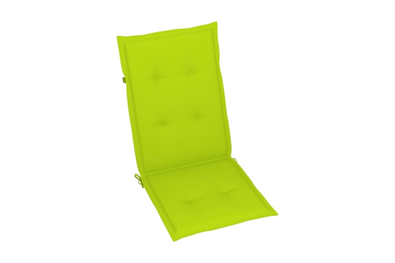 Dynor för trädgårdsstolar 4 st ljusgrön 120x50x4 cm - Grön - Utemöbler - Dynor - Sittdynor & ryggdynor utemöbler