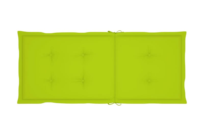 Dynor för trädgårdsstolar 4 st ljusgrön 120x50x4 cm - Grön - Utemöbler - Dynor - Sittdynor & ryggdynor utemöbler