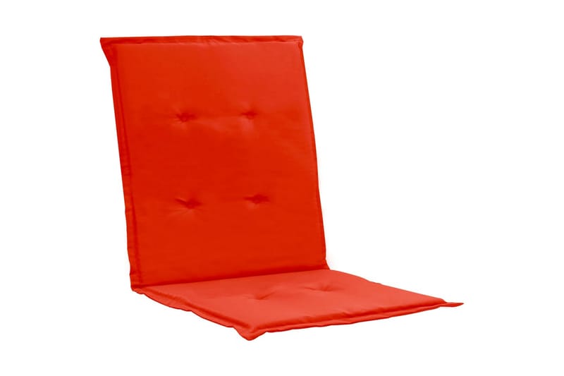 Dynor för trädgårdsstolar 4 st röd 100x50x3 cm - Röd - Utemöbler - Dynor - Sittdynor & ryggdynor utemöbler