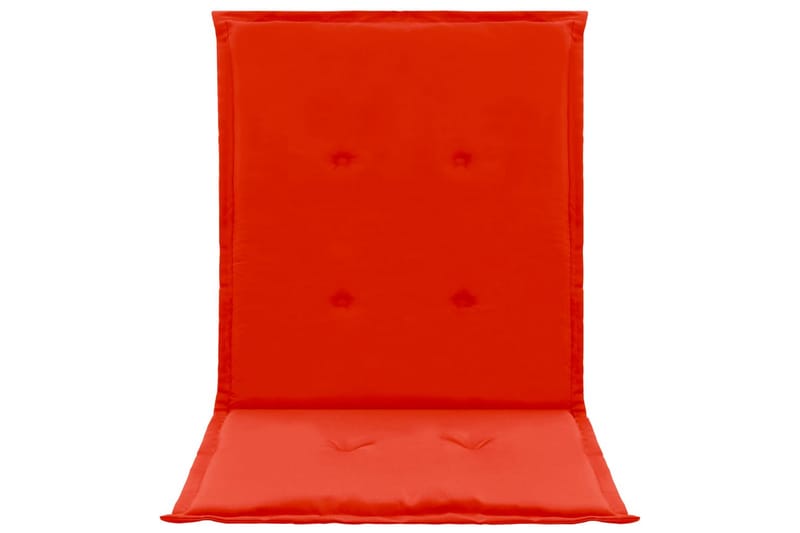 Dynor för trädgårdsstolar 4 st röd 100x50x3 cm - Röd - Utemöbler - Dynor - Sittdynor & ryggdynor utemöbler