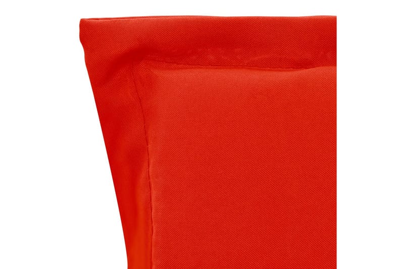 Dynor för trädgårdsstolar 4 st röd 100x50x3 cm - Röd - Utemöbler - Dynor - Sittdynor & ryggdynor utemöbler
