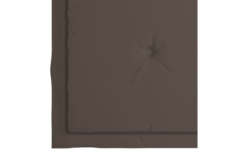 Dynor för trädgårdsstolar 4 st taupe 50x50x4 cm tyg - Brun - Utemöbler - Dynor - Sittdynor & ryggdynor utemöbler