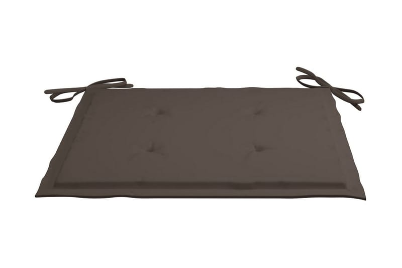 Dynor för trädgårdsstolar 4 st taupe 50x50x4 cm tyg - Brun - Utemöbler - Dynor - Sittdynor & ryggdynor utemöbler
