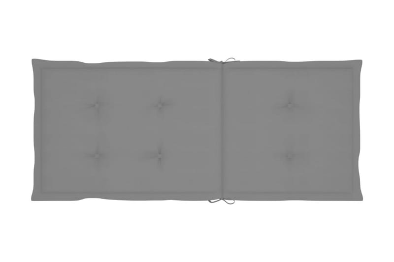 Dynor för trädgårdsstolar 6 st grå 120x50x4 cm - Grå - Utemöbler - Dynor - Sittdynor & ryggdynor utemöbler