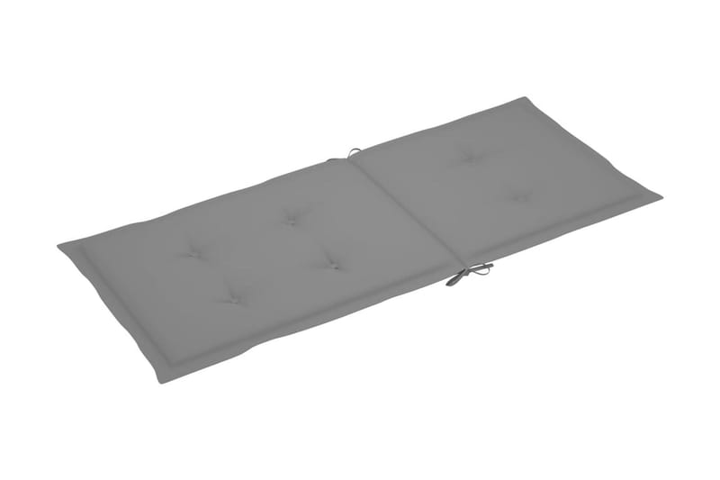 Dynor för trädgårdsstolar 6 st grå 120x50x4 cm - Grå - Utemöbler - Dynor - Sittdynor & ryggdynor utemöbler