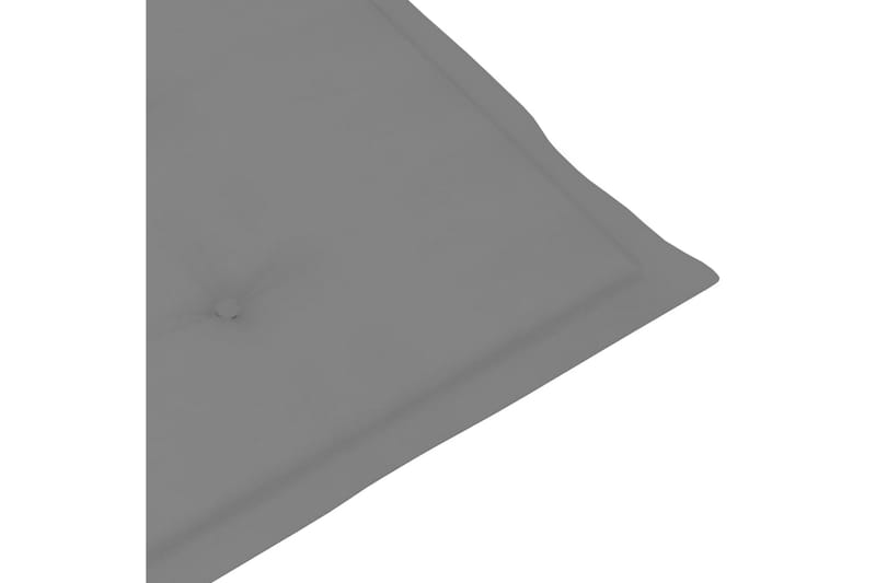 Dynor för trädgårdsstolar 6 st grå 120x50x4 cm - Grå - Utemöbler - Dynor - Sittdynor & ryggdynor utemöbler