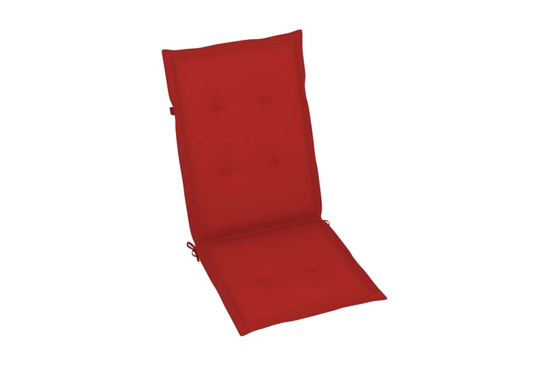 Dynor för trädgårdsstolar 6 st röd 120x50x4 cm - Röd - Utemöbler - Dynor - Sittdynor & ryggdynor utemöbler