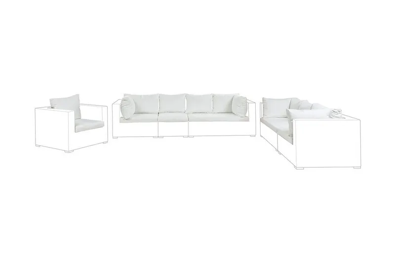 Melantha Dynfodral 75x120 cm - Krämvit - Utemöbler - Dynor - Dynöverdrag & utomhusklädsel