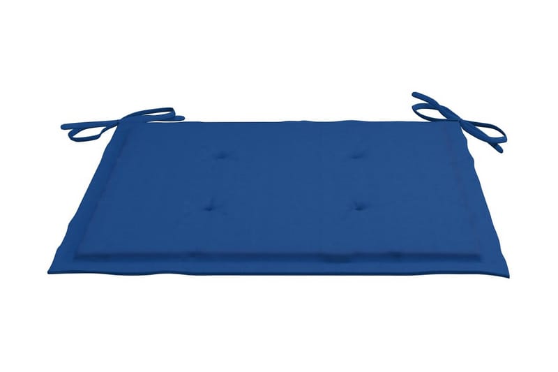 Sittdynor för trädgården 2 st kungsblå 40x40x4 cm tyg - Blå - Utemöbler - Dynor - Sittdynor & ryggdynor utemöbler