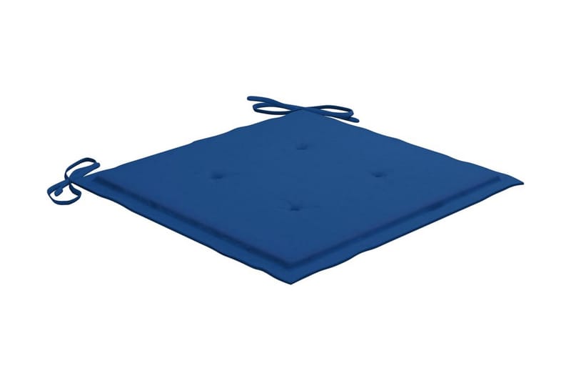 Sittdynor för trädgården 2 st kungsblå 50x50x4 cm tyg - Blå - Utemöbler - Dynor - Sittdynor & ryggdynor utemöbler