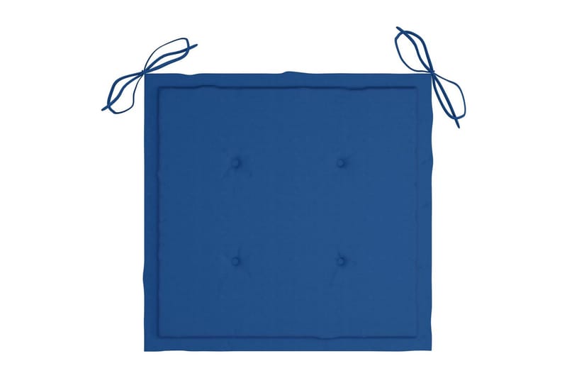 Sittdynor för trädgården 2 st kungsblå 50x50x4 cm tyg - Blå - Utemöbler - Dynor - Sittdynor & ryggdynor utemöbler