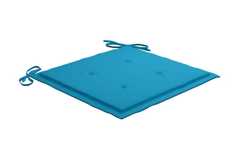 Sittdynor för trädgården 4 st kungsblå 50x50x4 cm tyg - Blå - Utemöbler - Dynor - Sittdynor & ryggdynor utemöbler