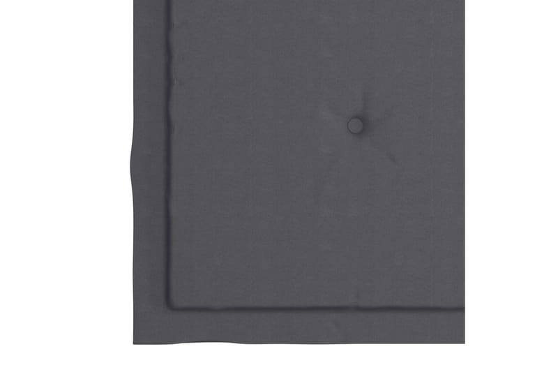 Sittdynor för trädgården 6 st antracit 40x40x4 cm tyg - Grå - Utemöbler - Dynor - Sittdynor & ryggdynor utemöbler
