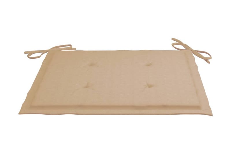 Sittdynor för trädgården 6 st beige 50x50x4 cm tyg - Beige - Utemöbler - Dynor - Sittdynor & ryggdynor utemöbler