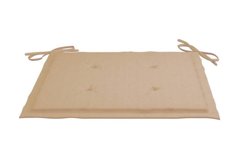 Sittdynor för trädgården 6 st beige 50x50x4 cm tyg - Beige - Sittdynor & ryggdynor utemöbler