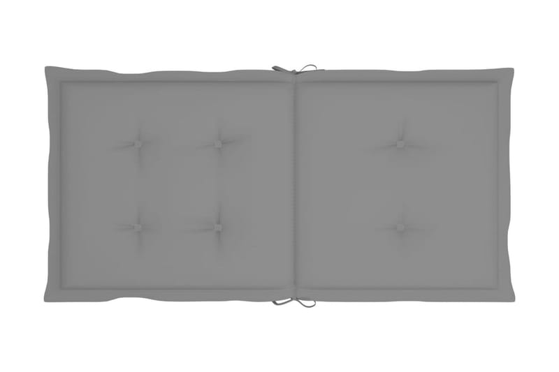 Sittdynor för trädgården 6 st grå 100x50x4 cm - Grå - Textil & mattor - Sittkudde & stolsdyna
