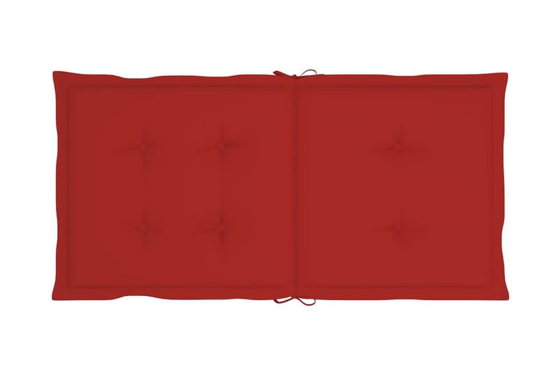 Sittdynor för trädgården 6 st röd 100x50x4 cm - Röd - Utemöbler - Dynor - Sittdynor & ryggdynor utemöbler