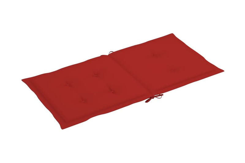 Sittdynor för trädgården 6 st röd 100x50x4 cm - Röd - Utemöbler - Dynor - Sittdynor & ryggdynor utemöbler